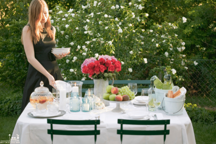 Little Garden Cafe Hours Whimsical Table Settings